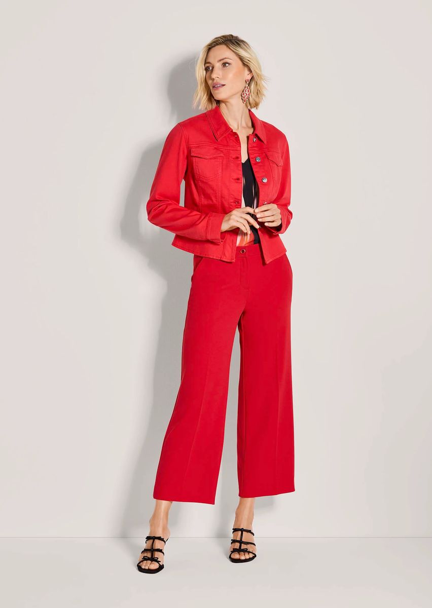 Taillierte Jeansjacke in Kurzform