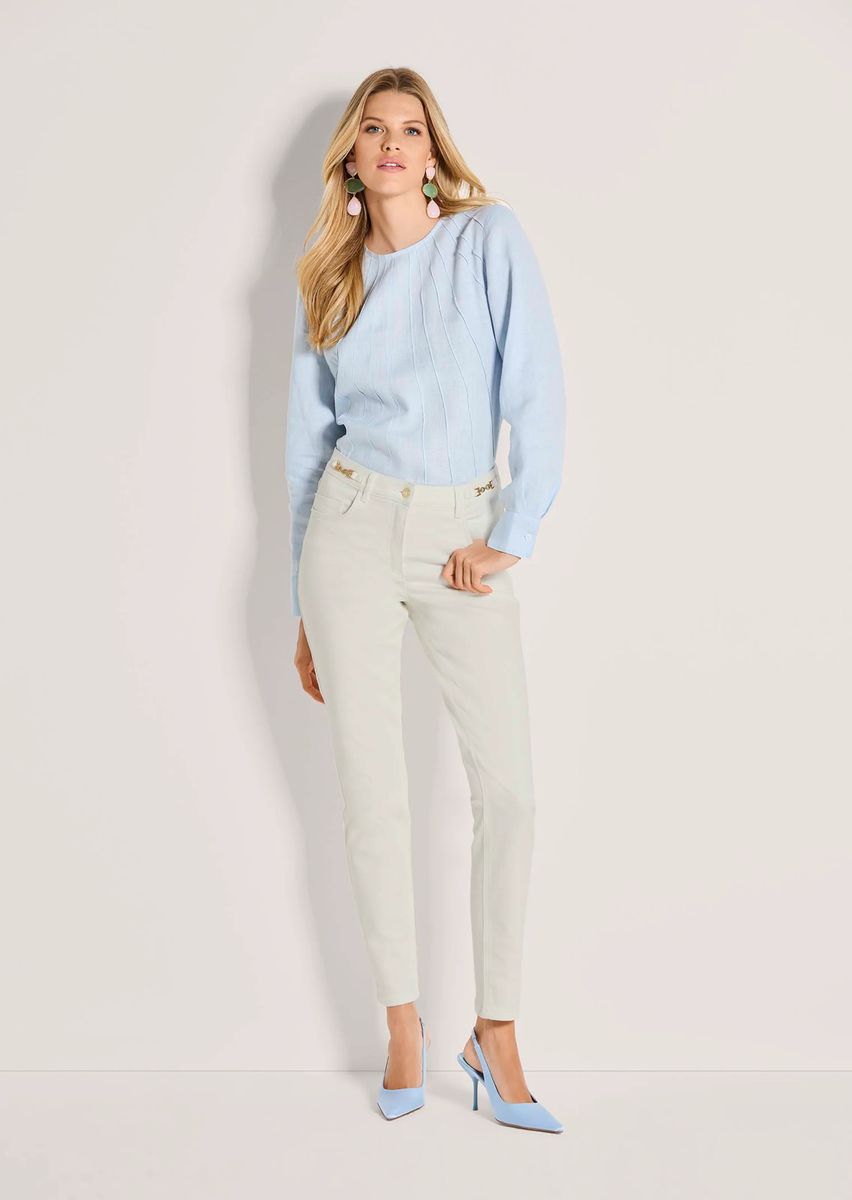 Schmal Geschnittene Five-Pocket-Stretchjeans