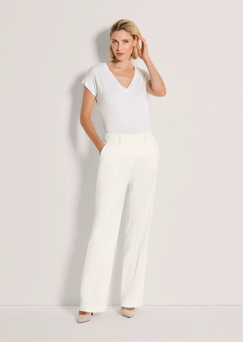 Strukturierte Hose mit geradem Bein