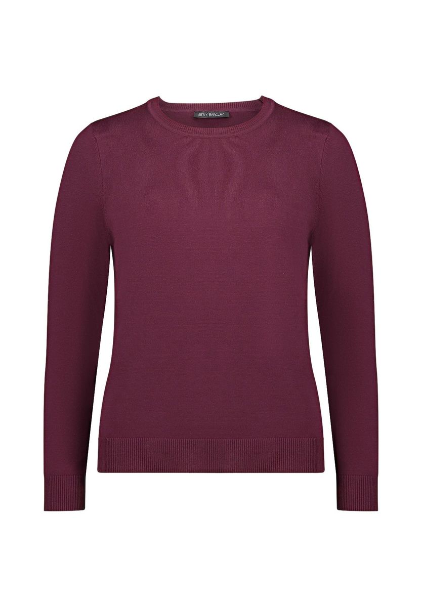 Klassischer Strickpullover mit Rundhalsausschnitt