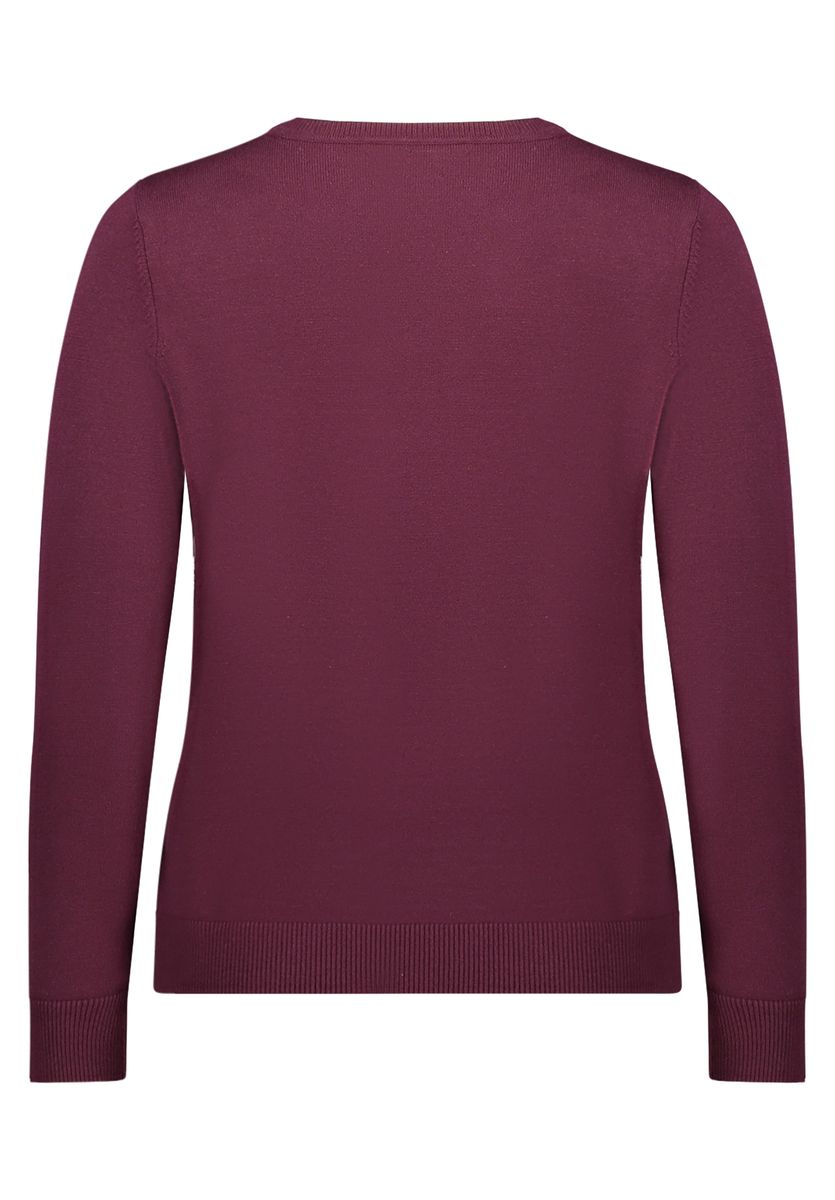 Klassischer Strickpullover mit Rundhalsausschnitt