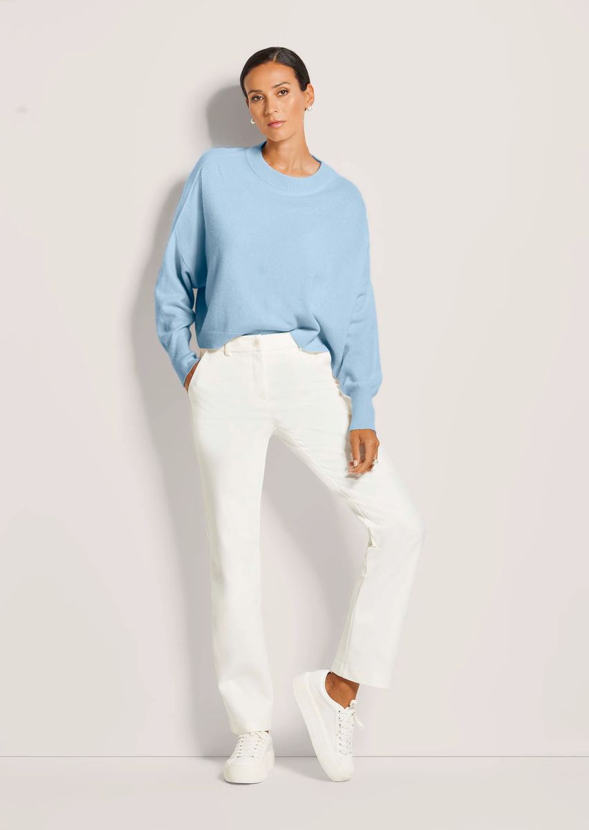Strukturierter Oversize-Kaschmir-Mix-Pullover