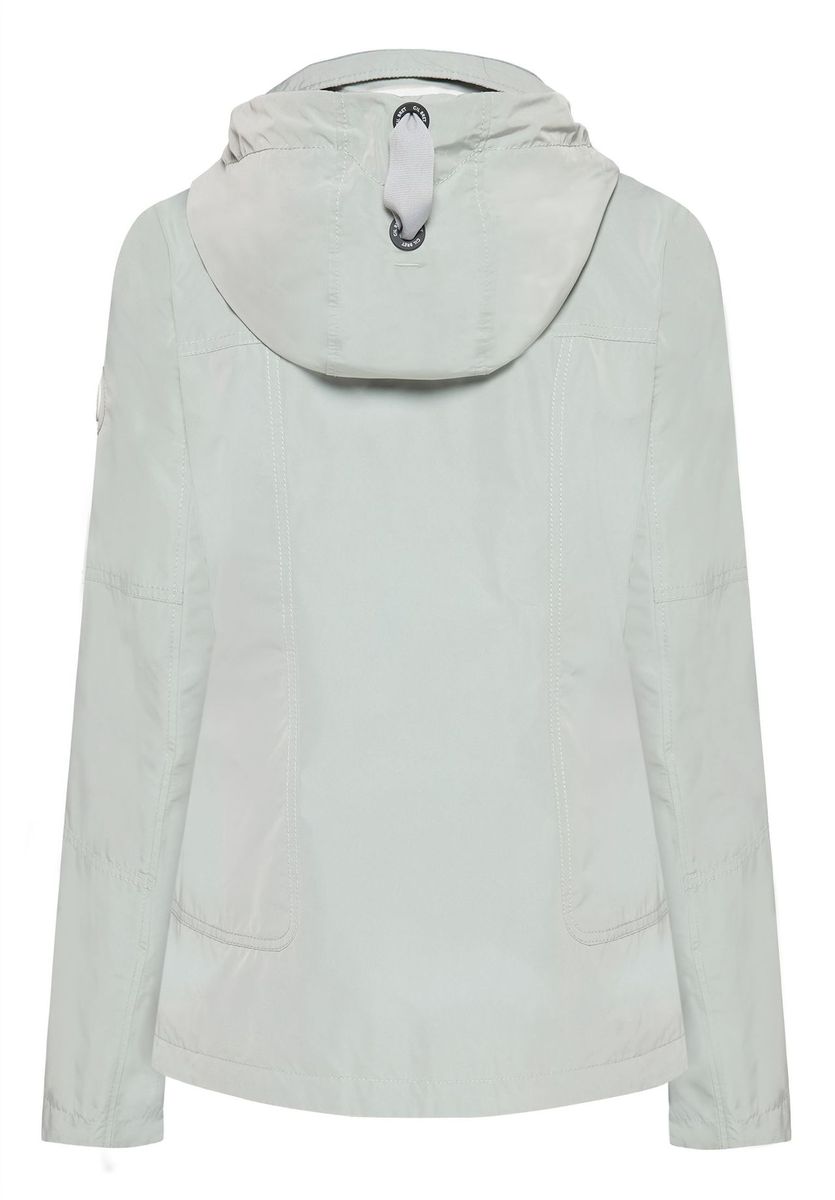 Lässige Sommerjacke mit Knopfleiste und Kapuze