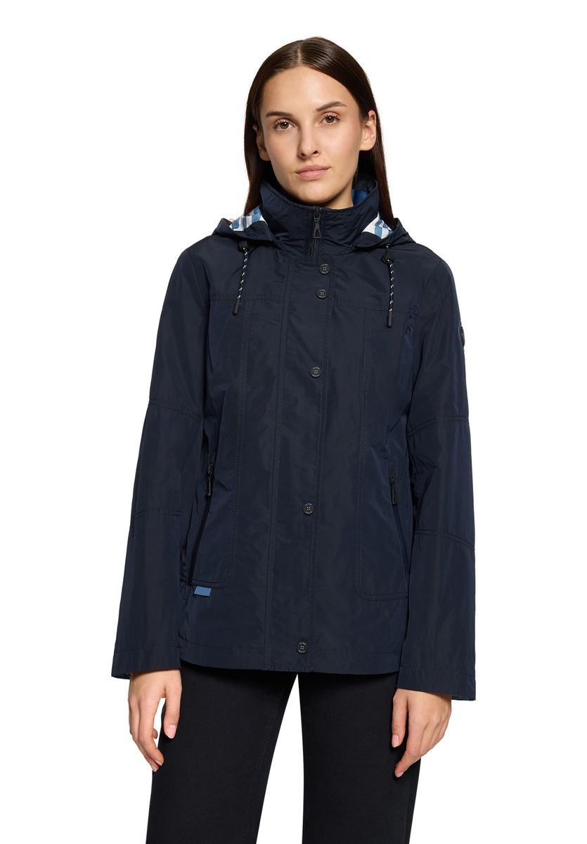 GIL BRET Sommerjacke mit abnehmbarer Kapuze, blau, 36