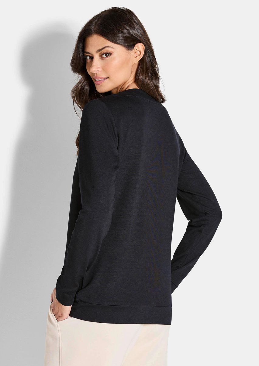 Viskose-Jersey Sweatshirt mit Print