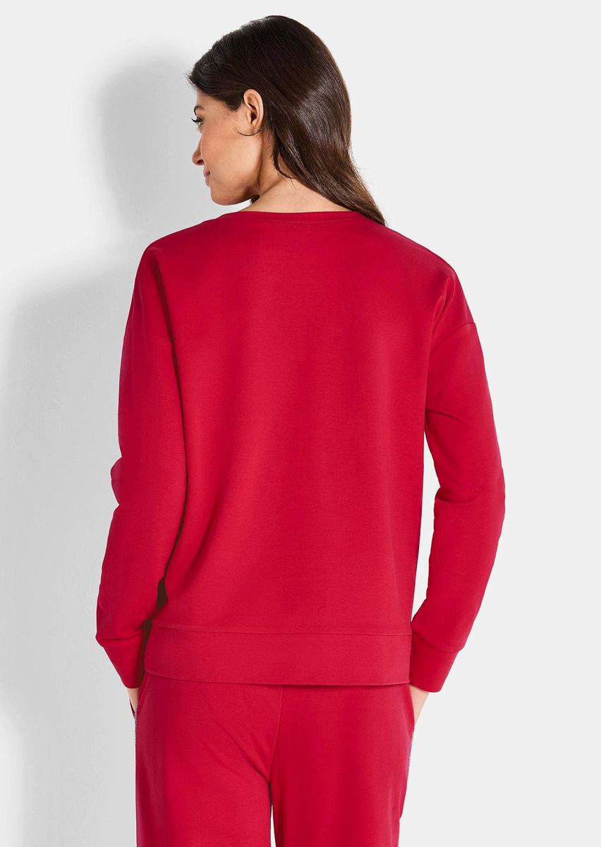 Sweatshirt mit aufwendiger Lochstickerei