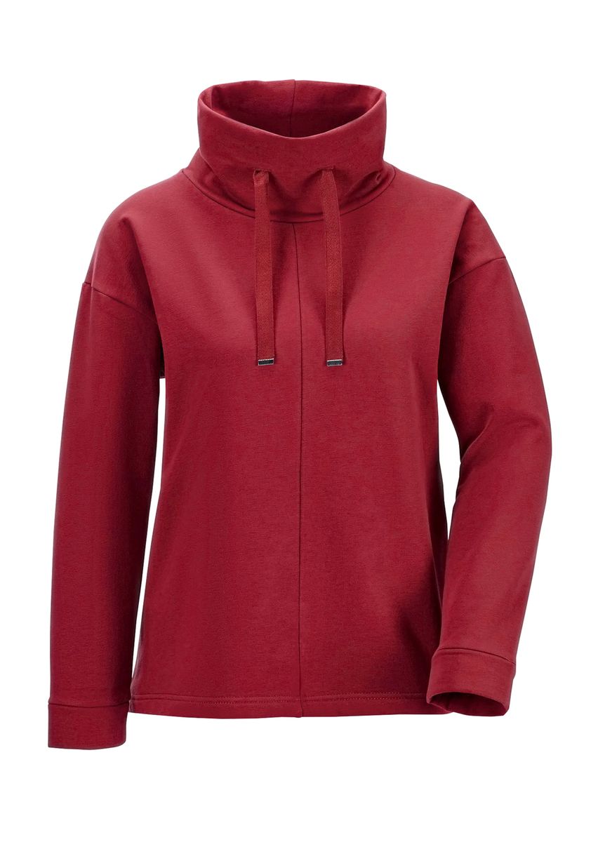 Sweatshirt mit Tunnelzug und Stehkragen