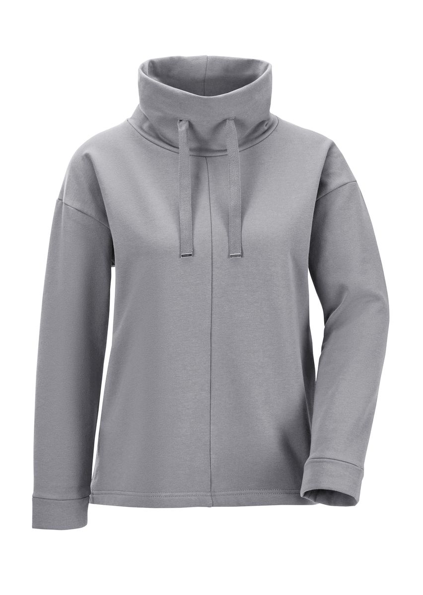 Sportlicher Stehkragen-Pullover