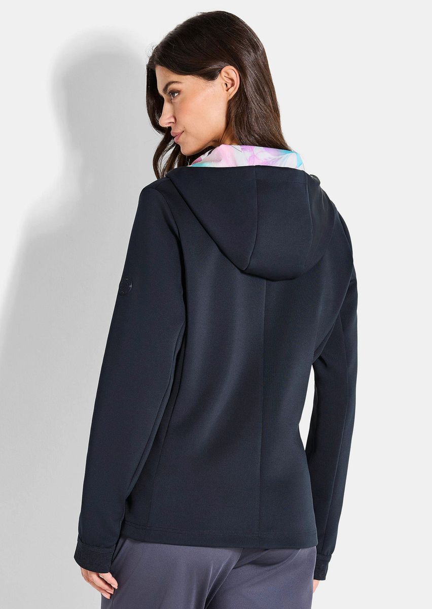 Taillierte Kapuzen-Trainingsjacke