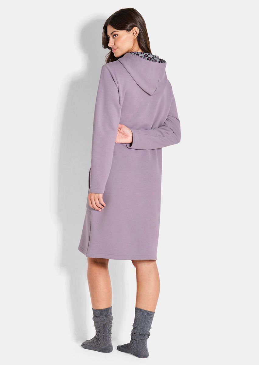 Gemütliches Kapuzen-Sweatkleid für Zuhause