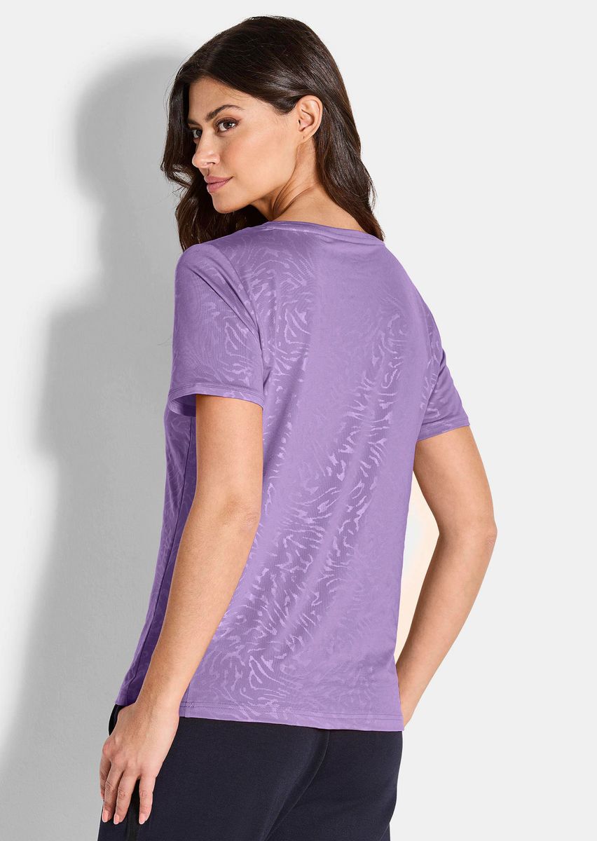 Atmungsaktives Sport-T-Shirt mit Jacquardmuster