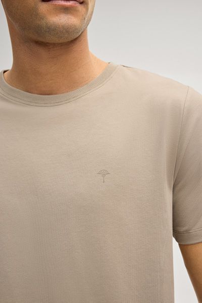 Klassisches Lounge-T-Shirt mit Rundhalsausschnitt