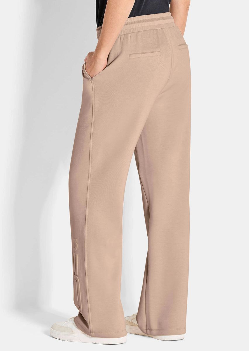 Gerade geschnittene Viskose-Jersey Jogginghose