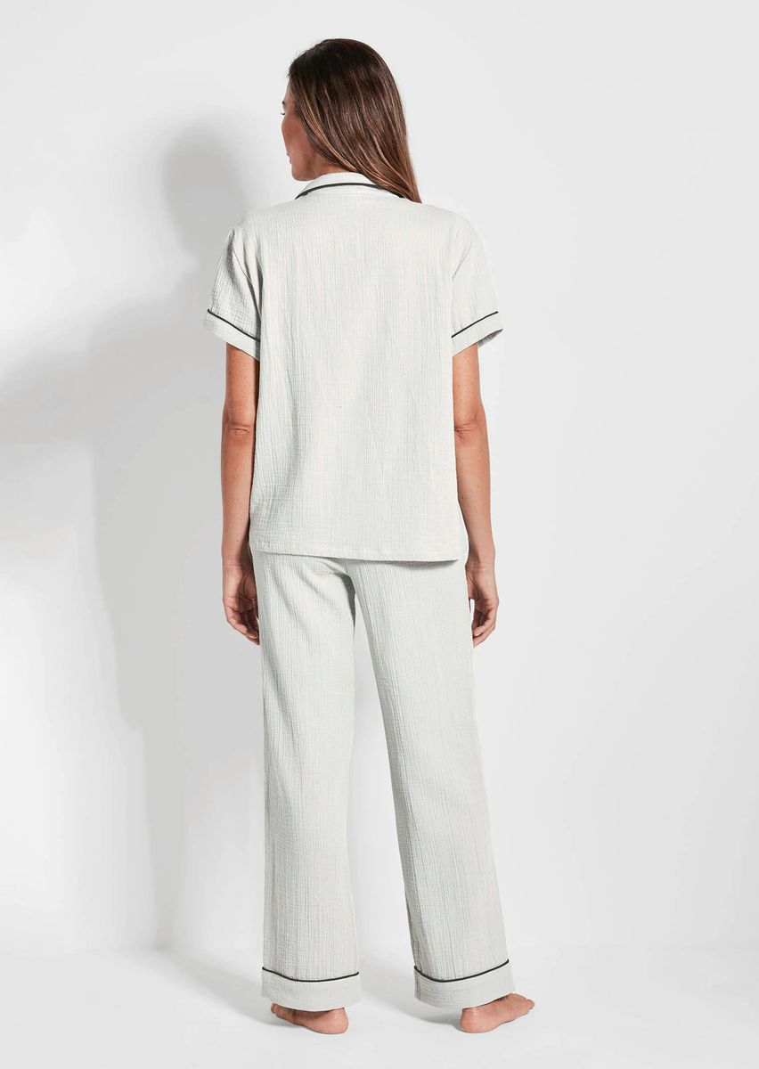 Klassisches Musselin-Pyjama-Set