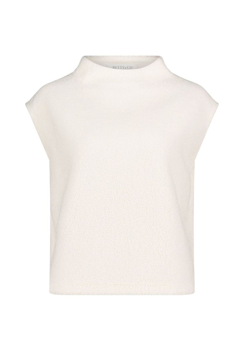 Modernes Fleece-Sweatshirt mit Stehkragen