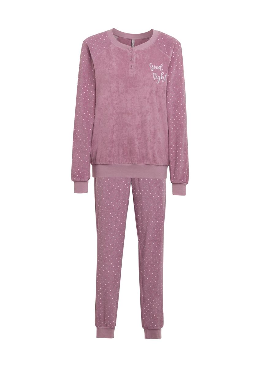 Frottee-Pyjama-Set mit Punkten