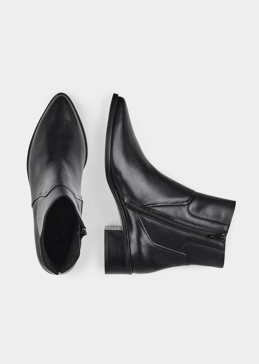 Elegante Stiefeletten aus Glattleder
