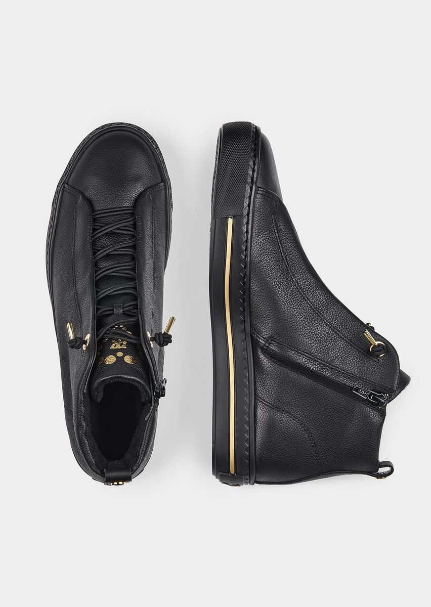Elegante High-Top-Sneaker aus Leder