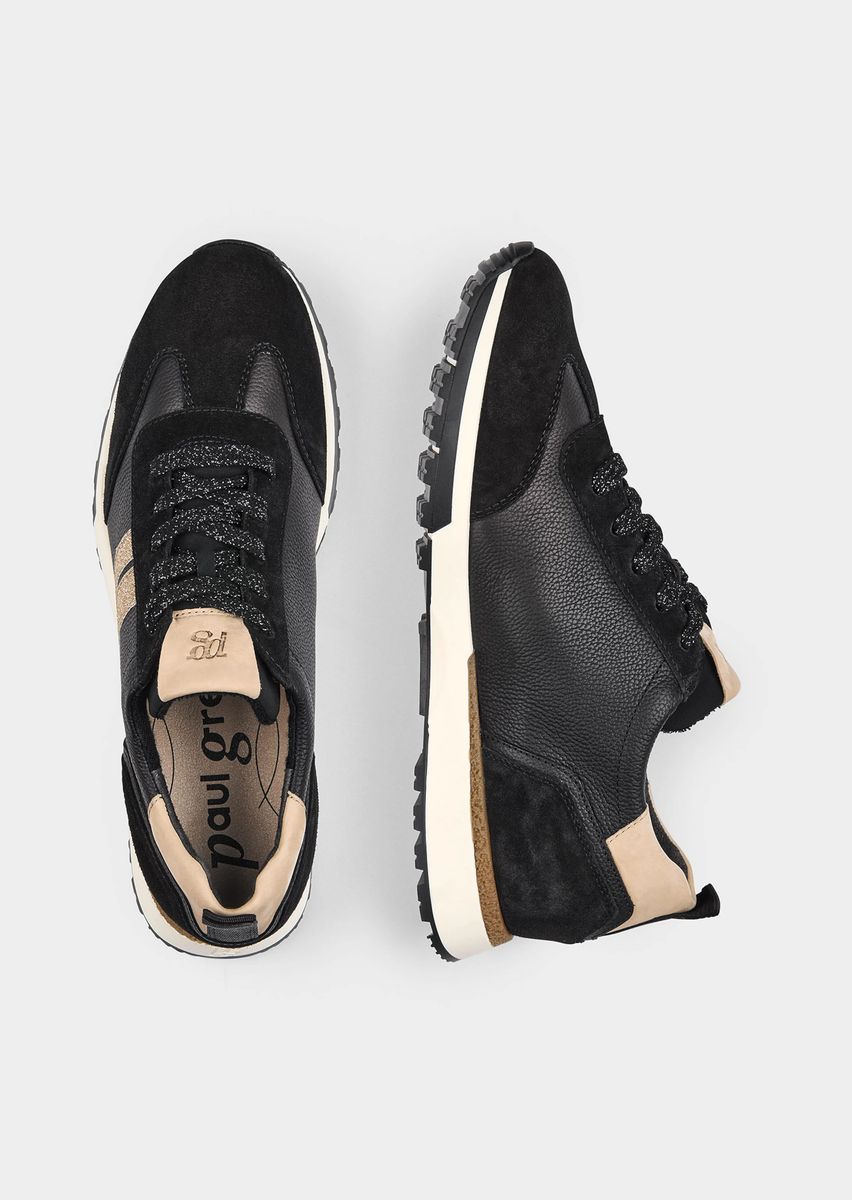 Leichte Mix-Material Schnür-Sneaker