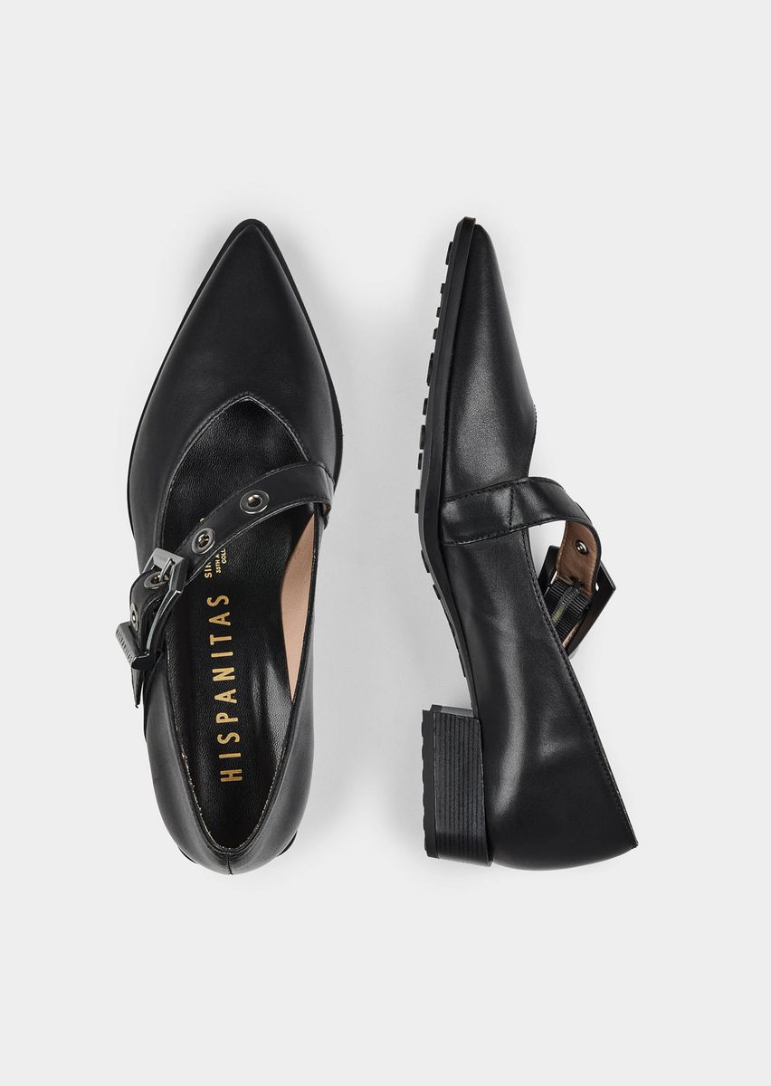 Spitze Mary Janes mit Schnalle