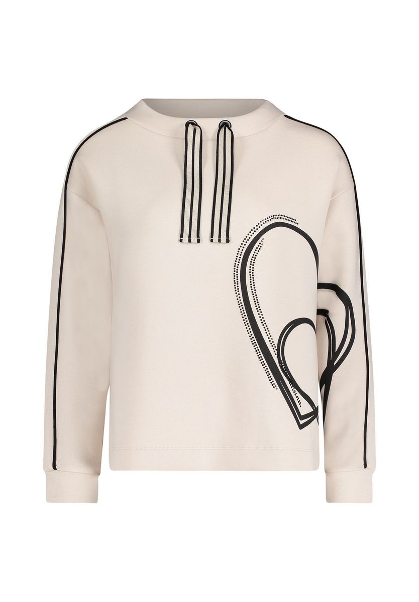 Lässiges Sweatshirt mit Herzgrafik