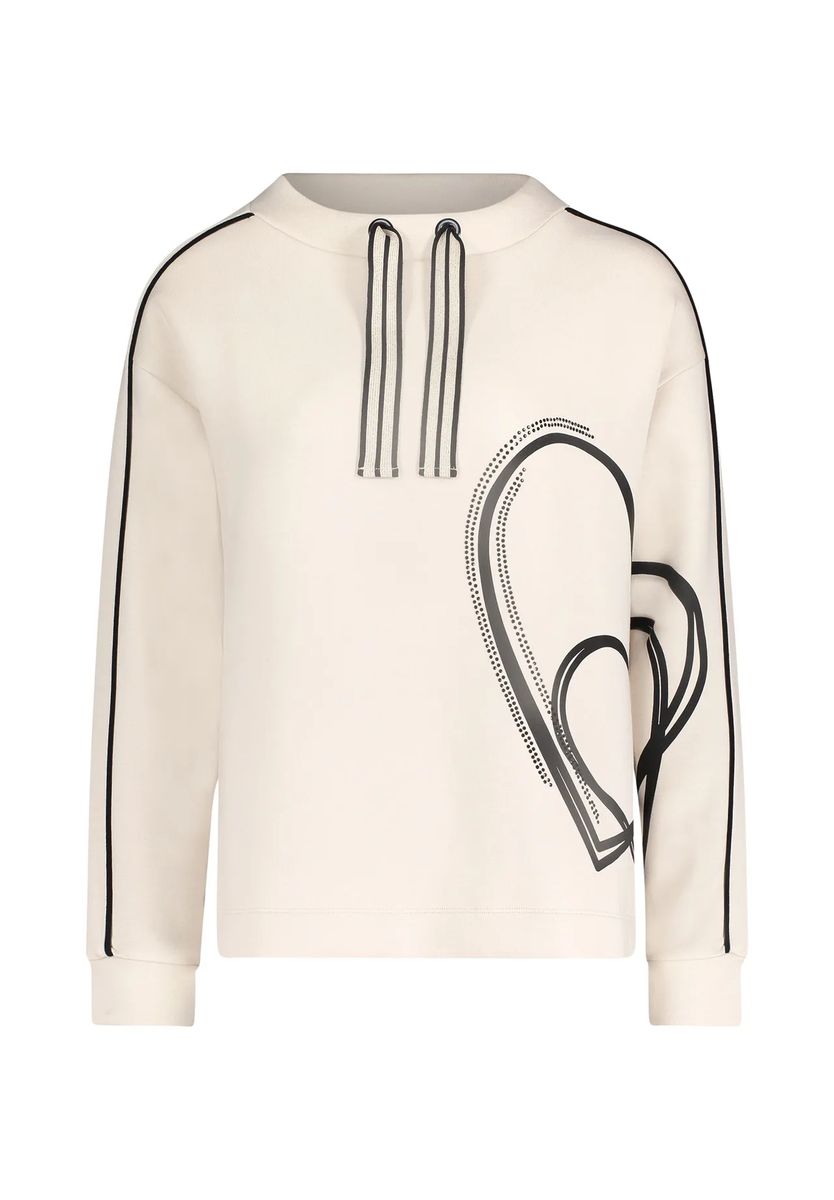 BETTY BARCLAY Sweatshirt, für Damen, weiß, 36