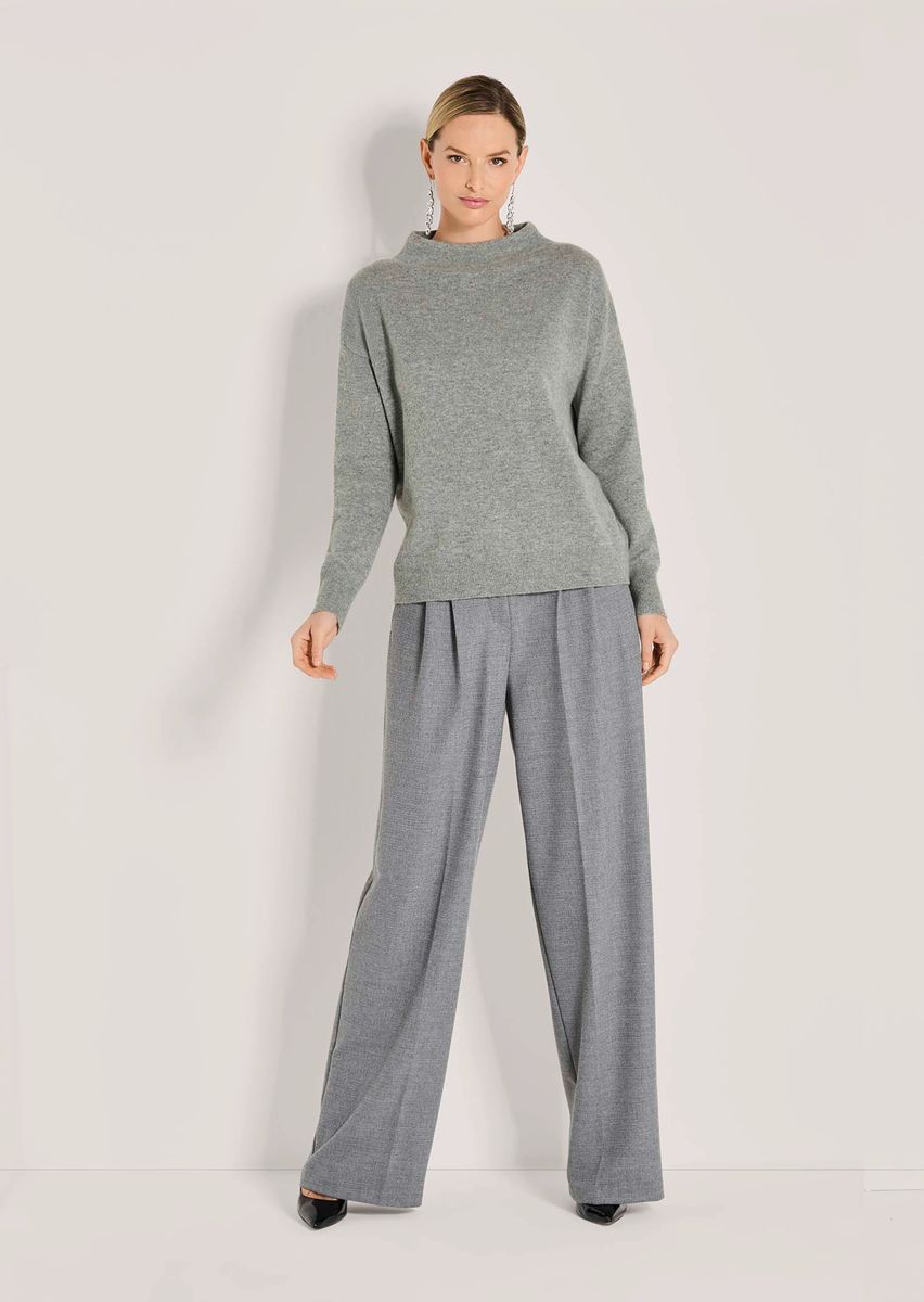 Kaschmir-Pullover mit Stehkragen