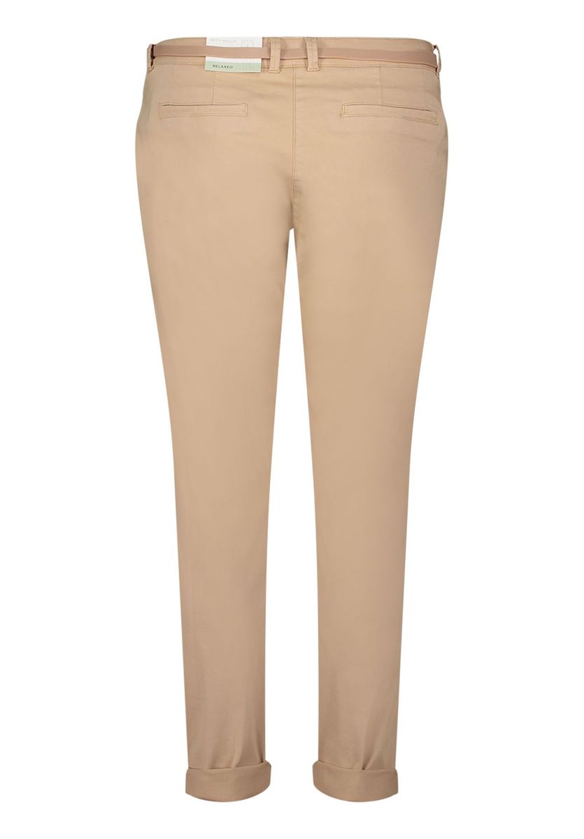 Chino-Hose mit entspannter Passform und Gürtel