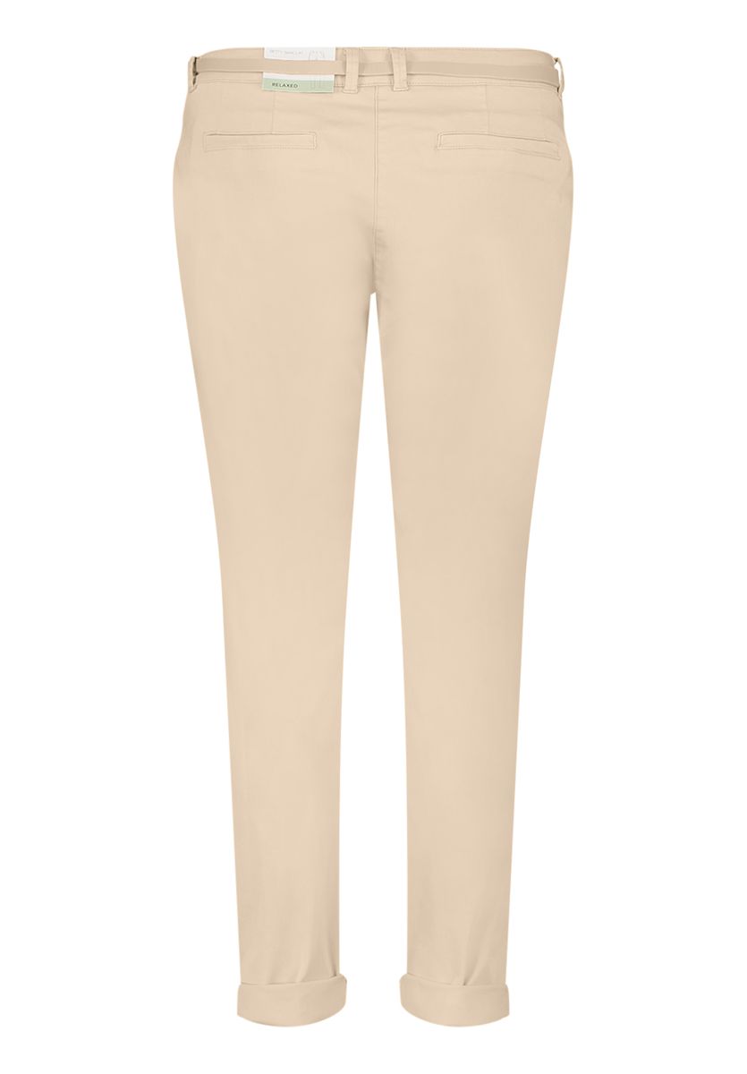 Chino-Hose mit entspannter Passform und Gürtel