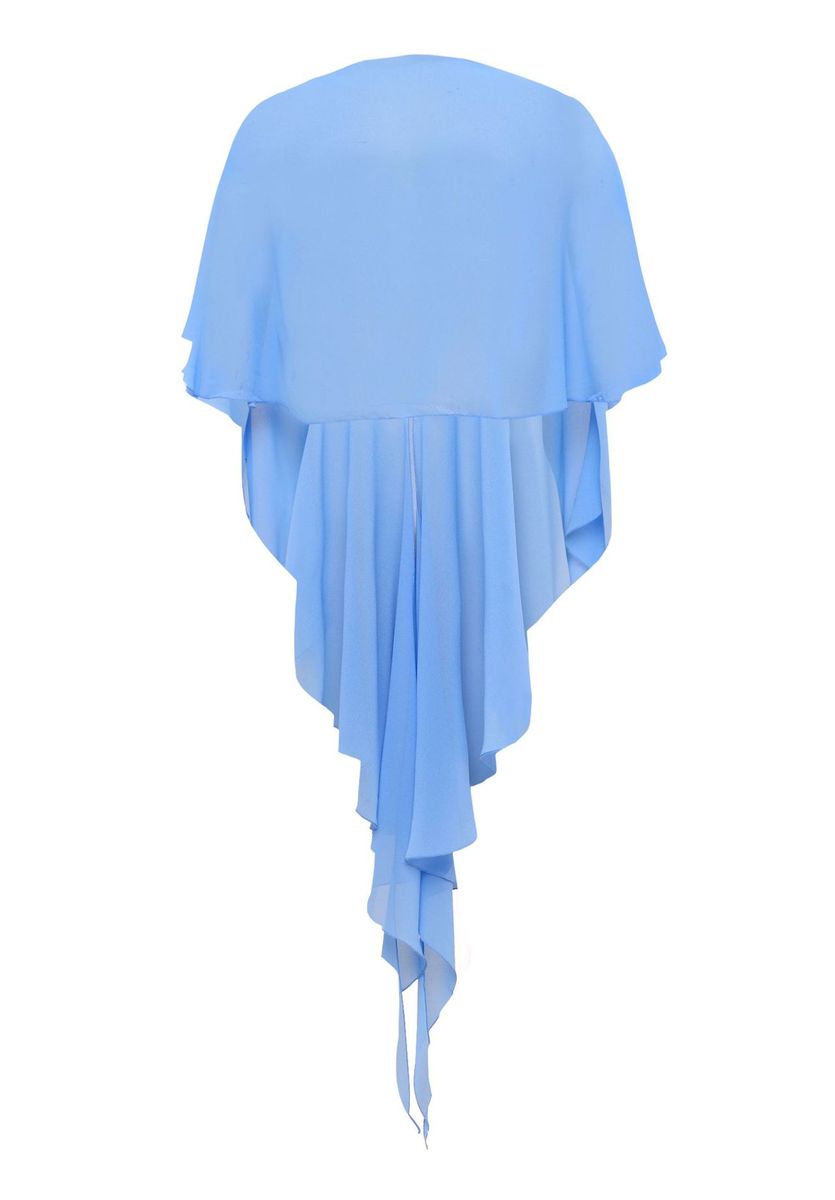 Vera Mont Stola, Volant, für Damen, blau, S