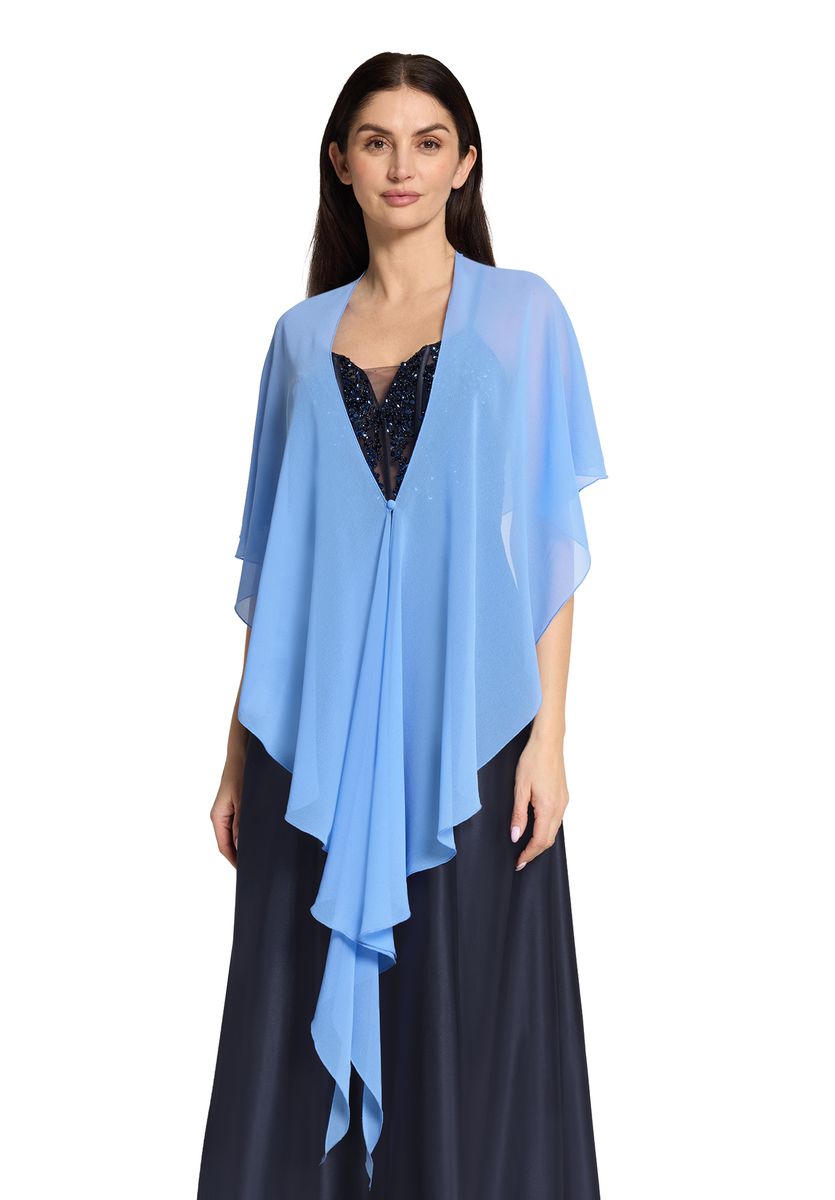 Vera Mont Stola, Volant, für Damen, blau, S