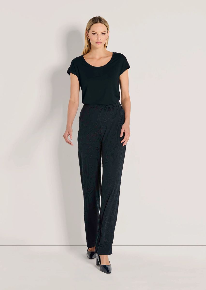 Jersey-Hose mit Jacquard-Muster