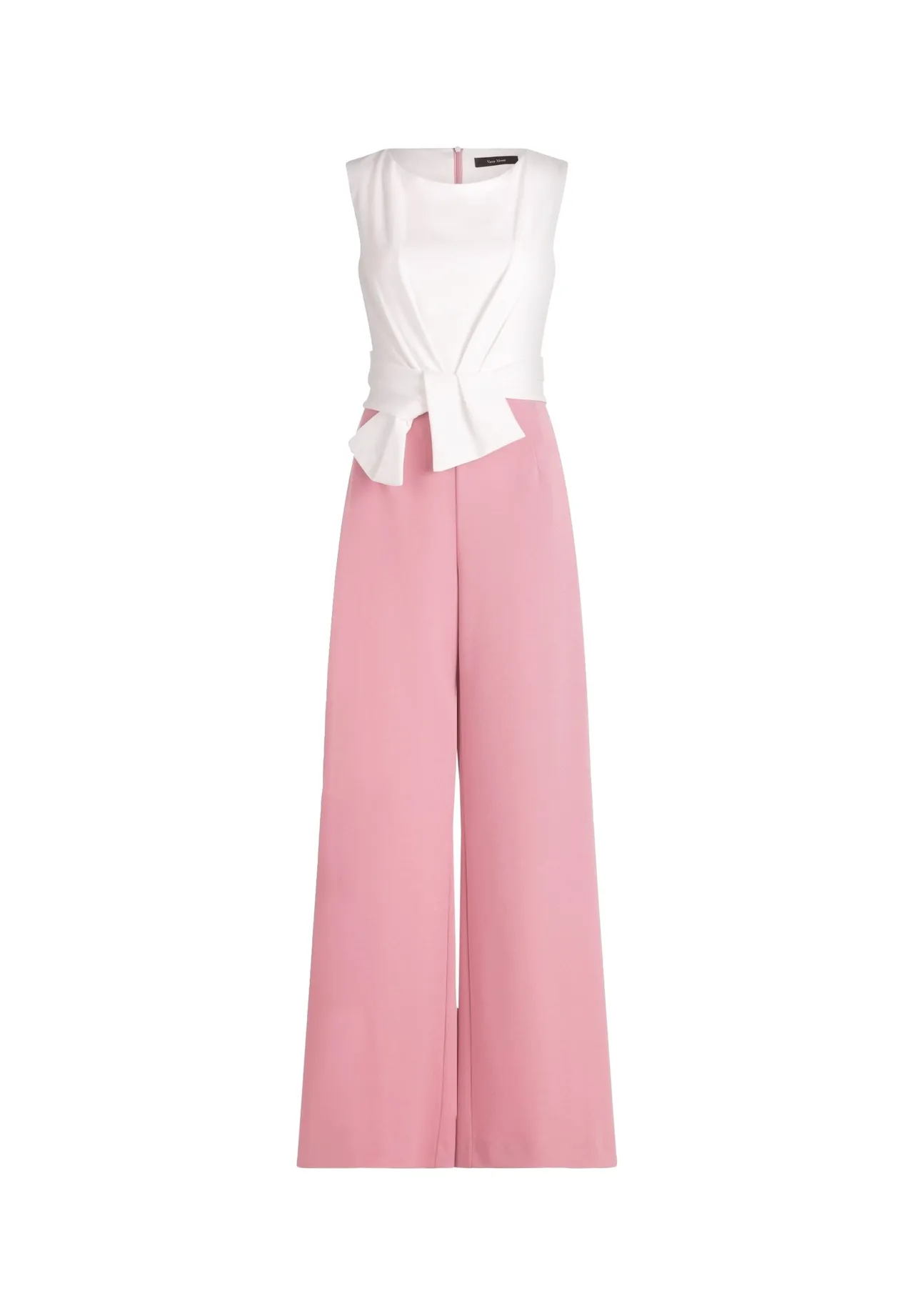 Zweifarbiger Jumpsuit mit weitem Bein