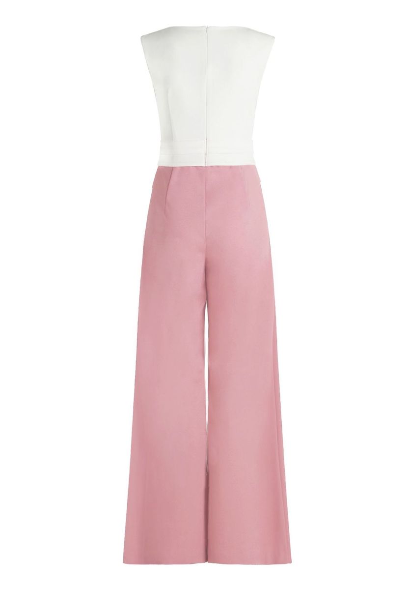 Eleganter ärmelloser Jumpsuit mit weitem Bein
