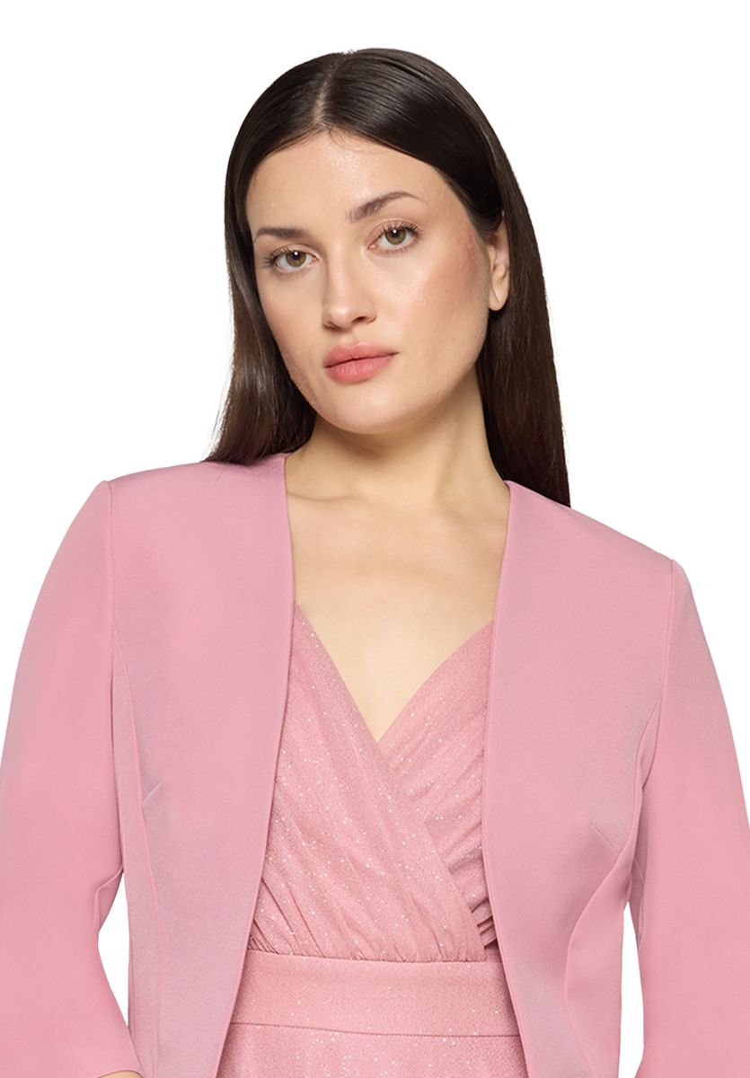 Kurze Bolero Jacke mit offener Vorderseite