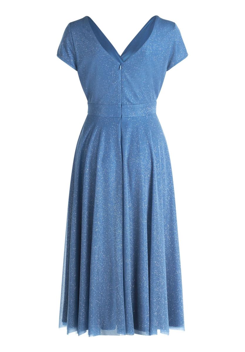 Elegantes glitzerndes Mesh-Partykleid