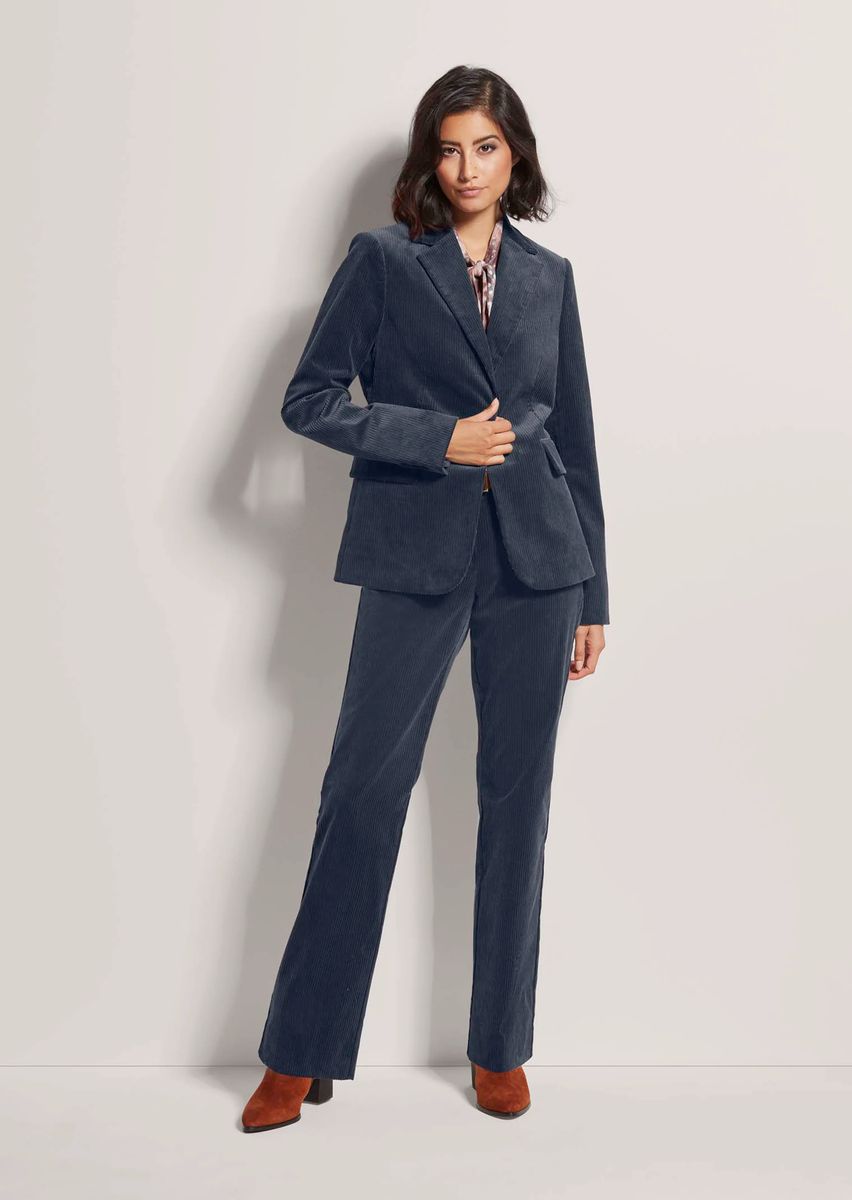 Klassischer strukturierter Cord-Blazer