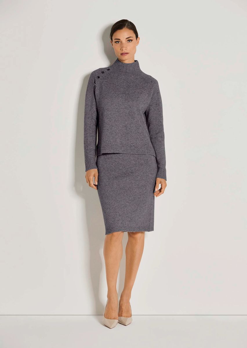 Schimmernder Merino-Kaschmir-Pullover