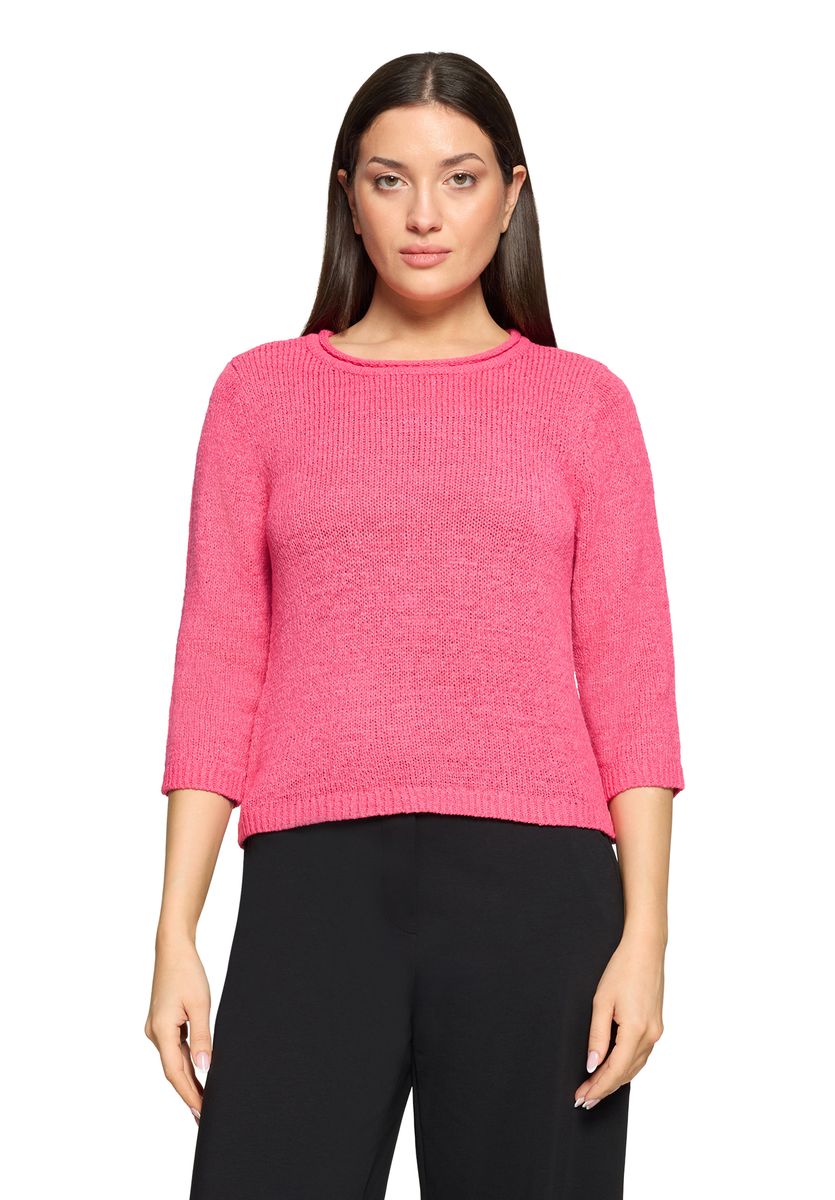 Klassischer Strickpullover mit Rundhalsausschnitt