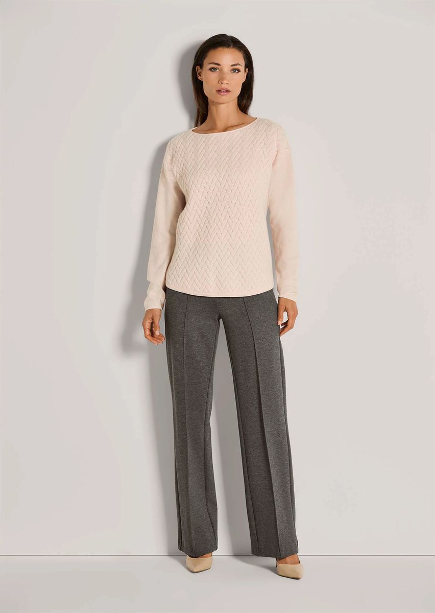 Jacquard-Pullover mit Kaschmir-Anteil