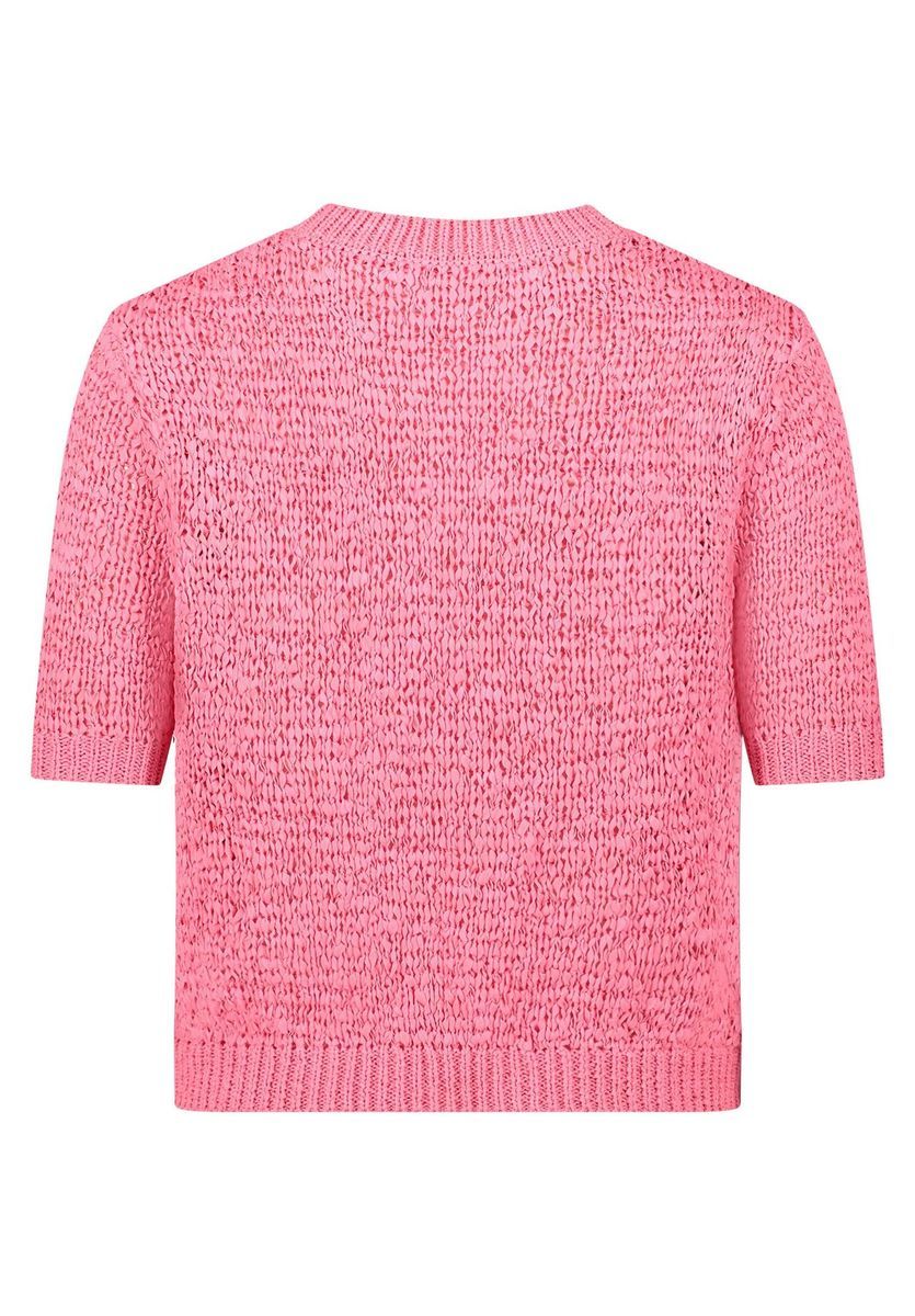 Kurz geschnittenes Strickoberteil mit kurzen Ärmeln