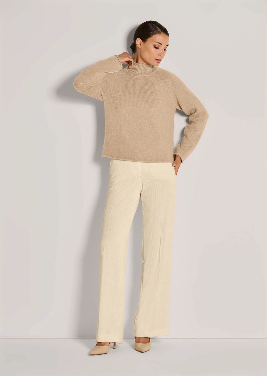 Schimmernder Raglan-Pullover in Kastenform