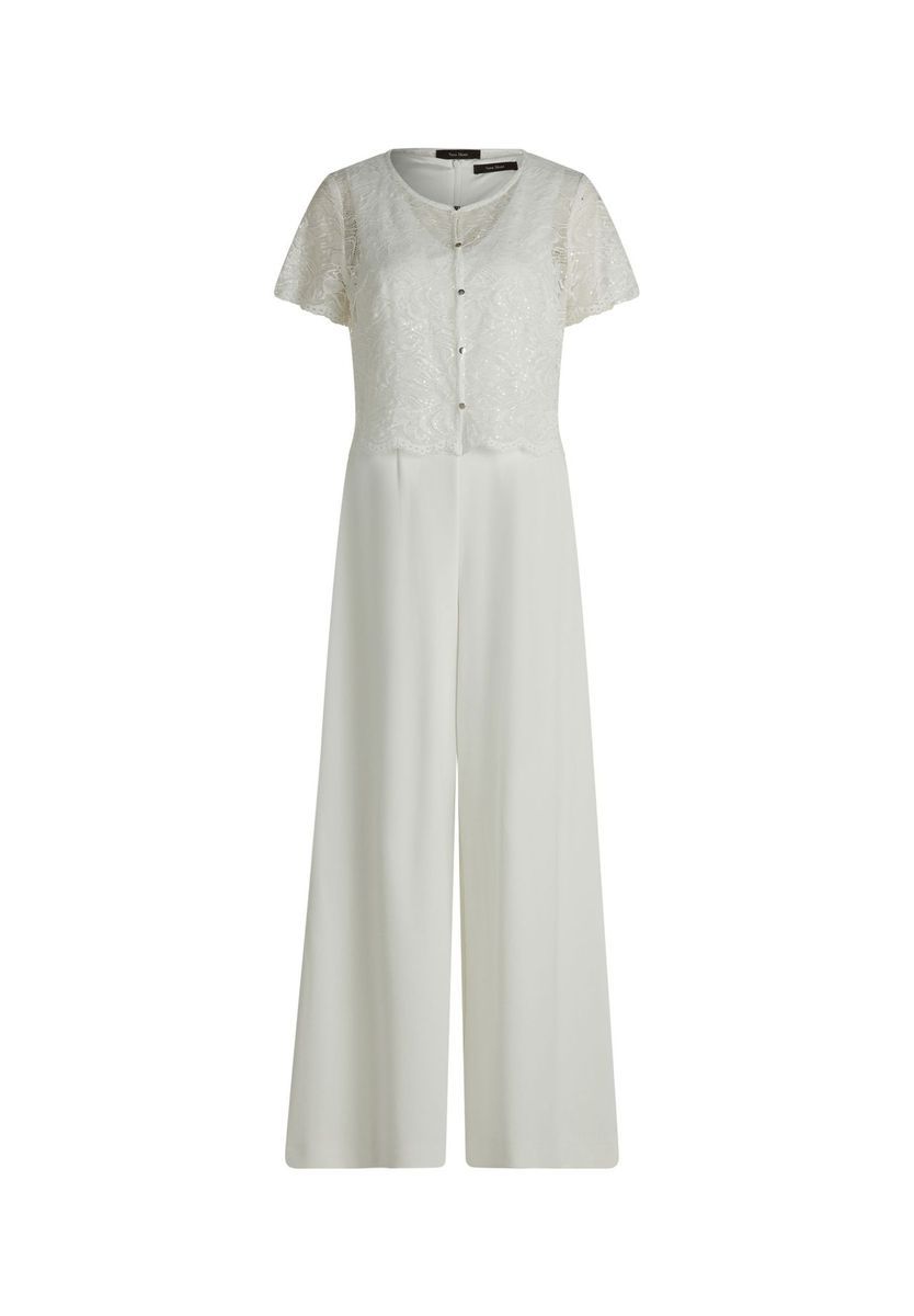 Eleganter Jumpsuit mit Spitze und weitem Bein