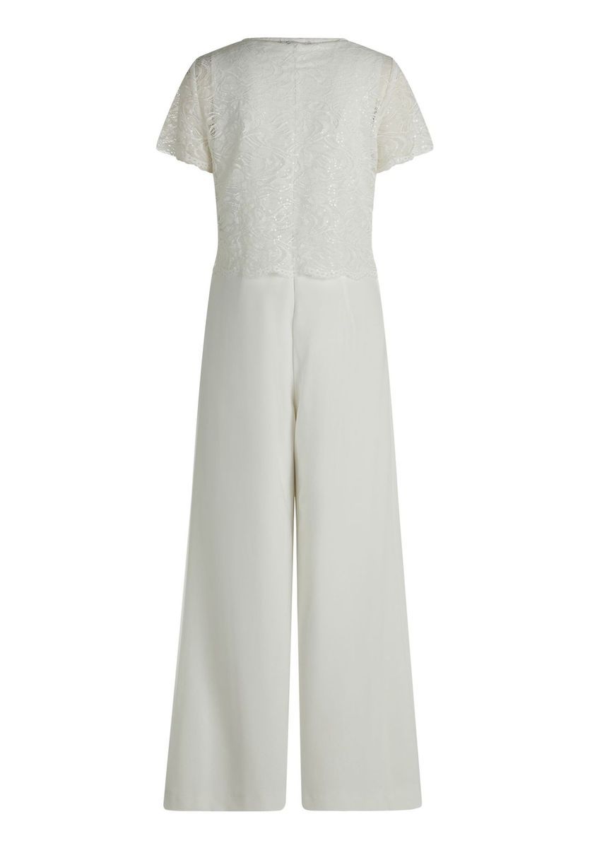 Eleganter Jumpsuit mit Spitze und weitem Bein