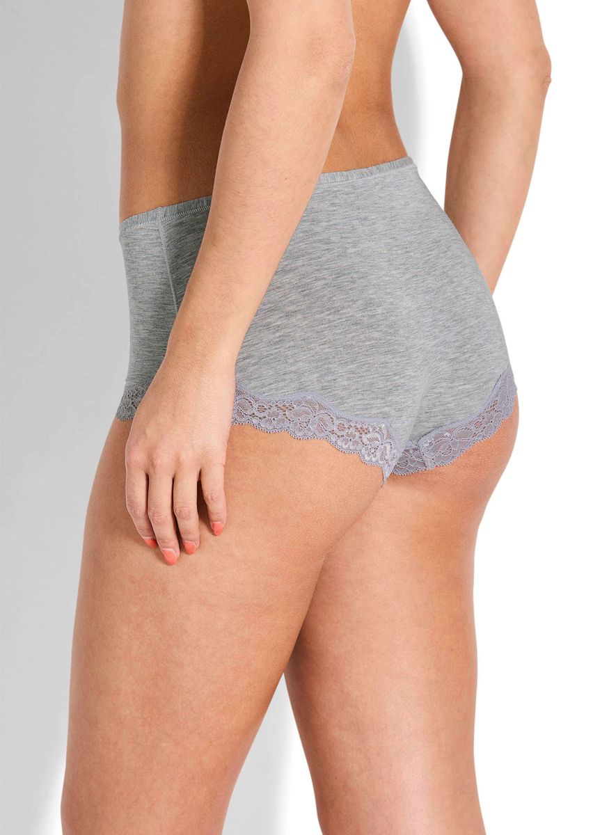 Weiche Viskose-Panty mit Spitze