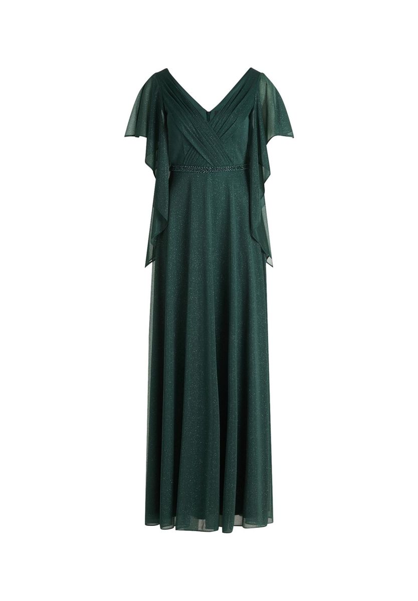 Elegantes A-Linien Abendkleid mit Glitzer