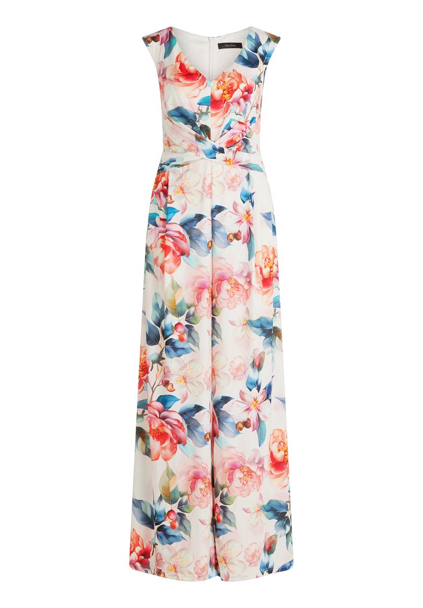 Eleganter Damen Jumpsuit mit Blumenmuster
