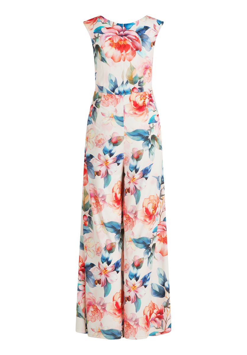 Eleganter Damen Jumpsuit mit Blumenmuster