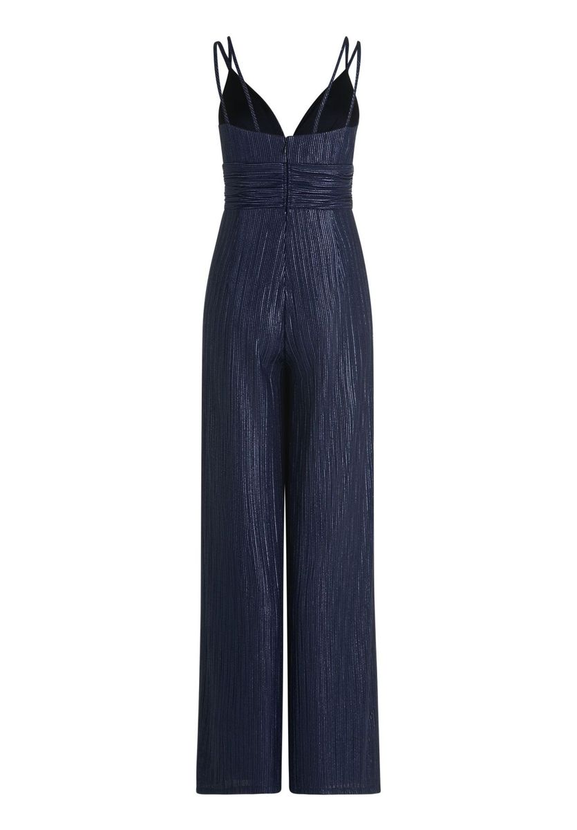 Eleganter Plissee-Jumpsuit mit weitem Bein