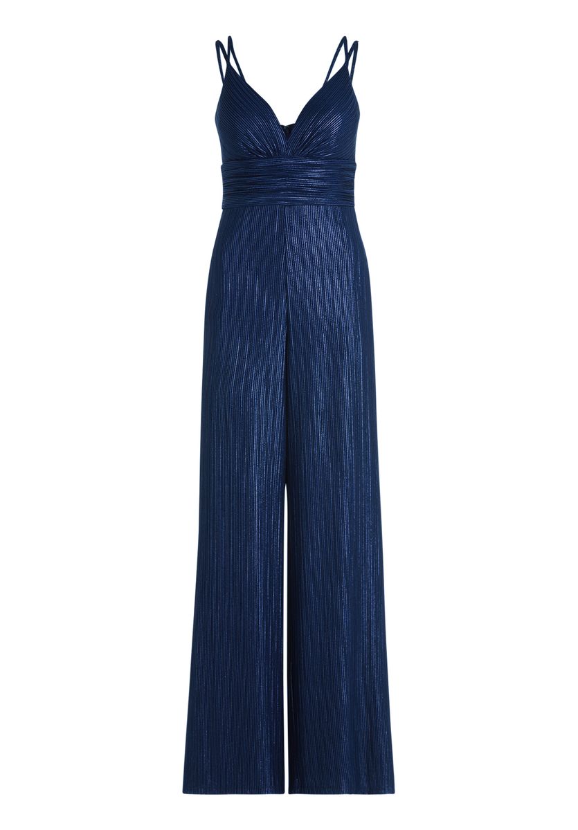 Eleganter Plissee-Jumpsuit mit weitem Bein